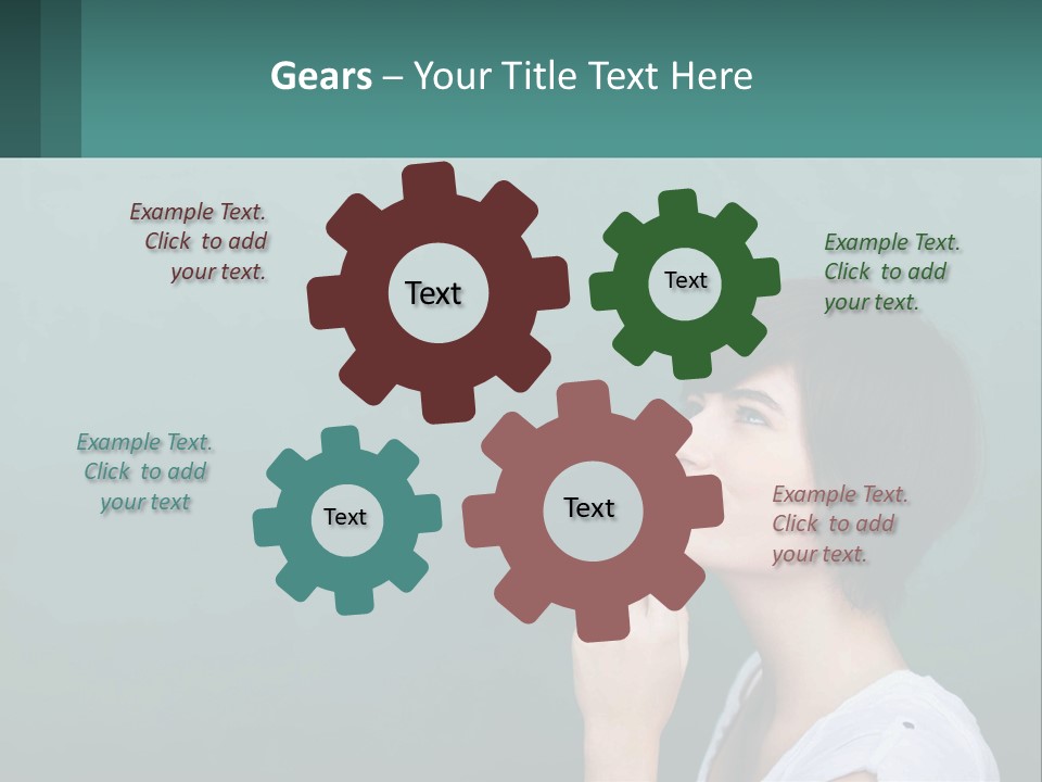 White Wellness Portrait PowerPoint Template