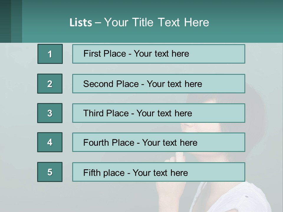 White Wellness Portrait PowerPoint Template