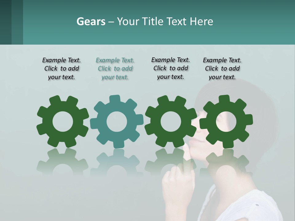 White Wellness Portrait PowerPoint Template