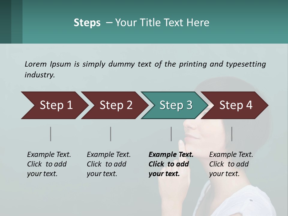 White Wellness Portrait PowerPoint Template
