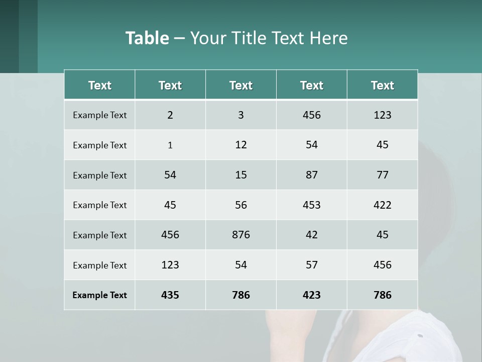 White Wellness Portrait PowerPoint Template