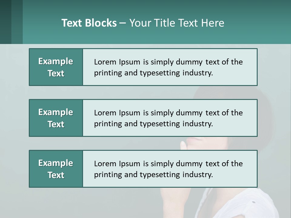 White Wellness Portrait PowerPoint Template