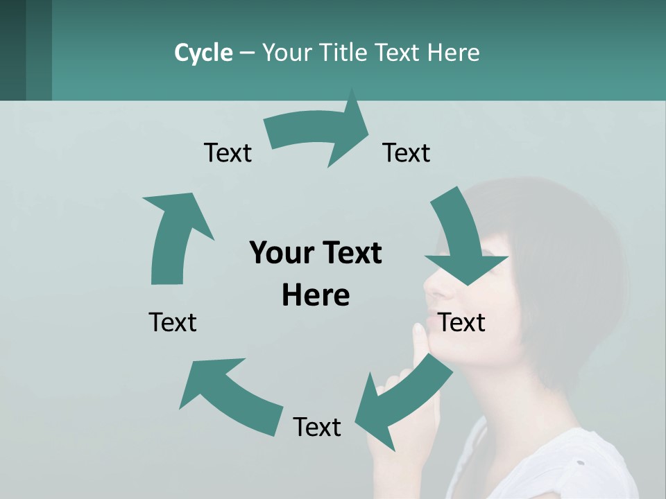 White Wellness Portrait PowerPoint Template