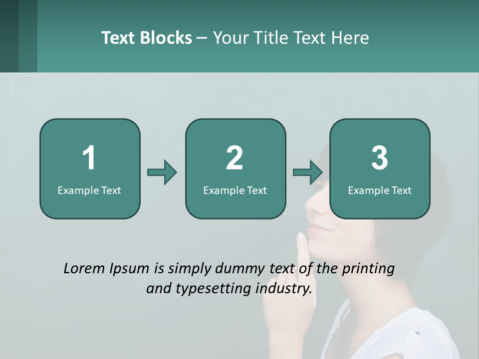 White Wellness Portrait PowerPoint Template