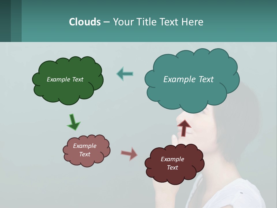 White Wellness Portrait PowerPoint Template