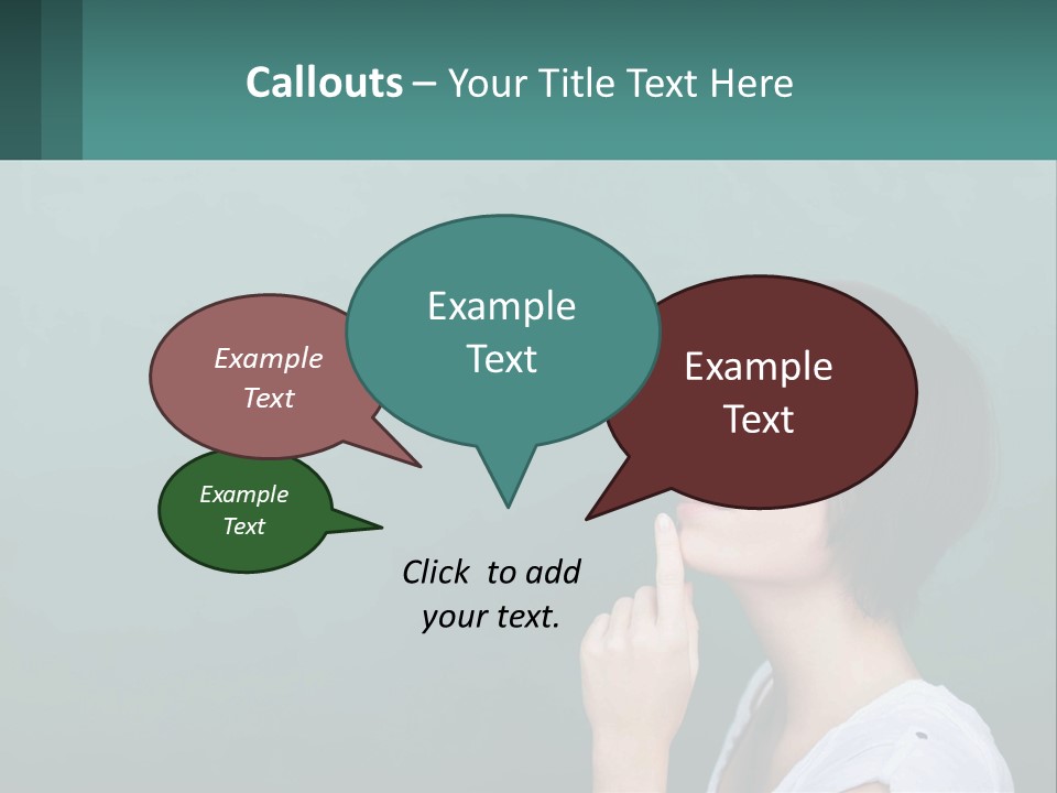 White Wellness Portrait PowerPoint Template