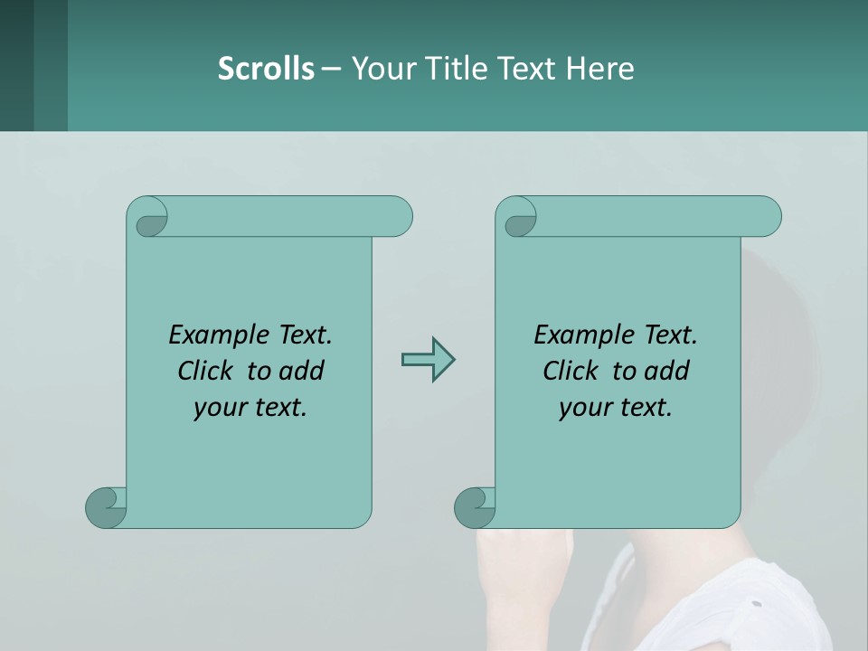White Wellness Portrait PowerPoint Template