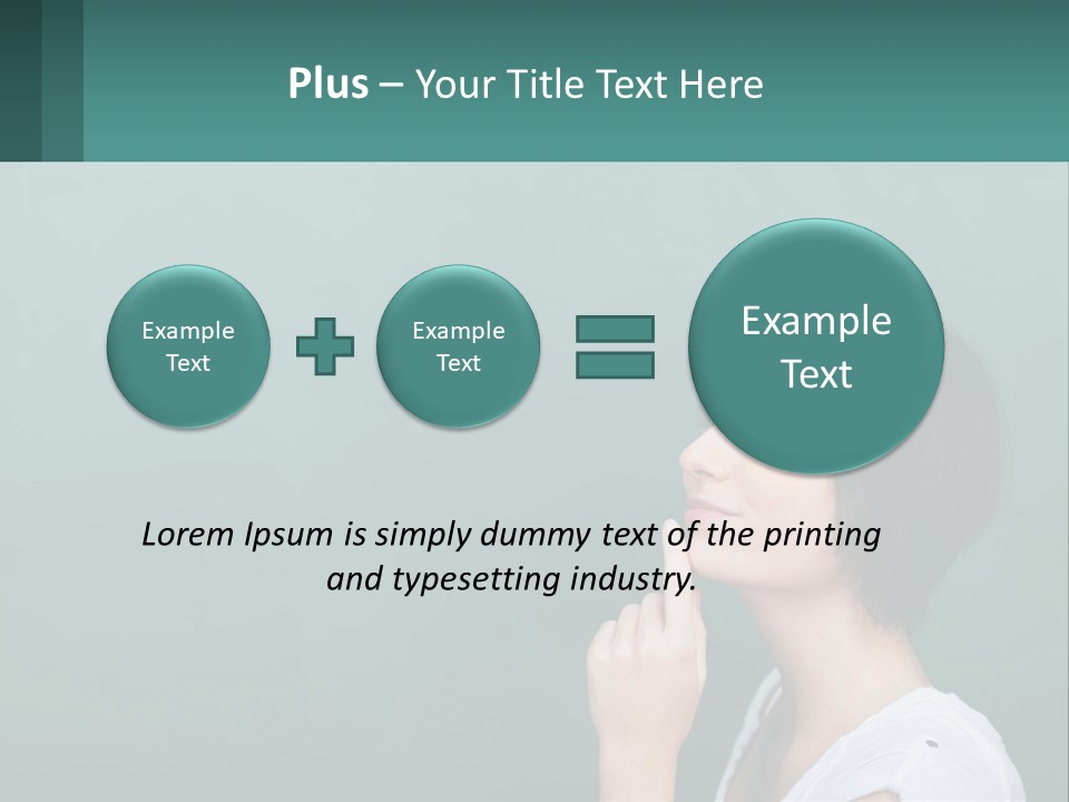 White Wellness Portrait PowerPoint Template