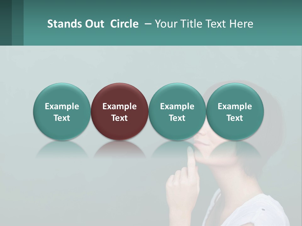 White Wellness Portrait PowerPoint Template