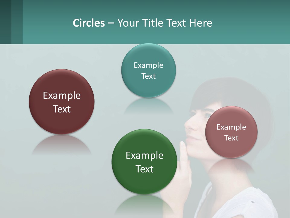 White Wellness Portrait PowerPoint Template