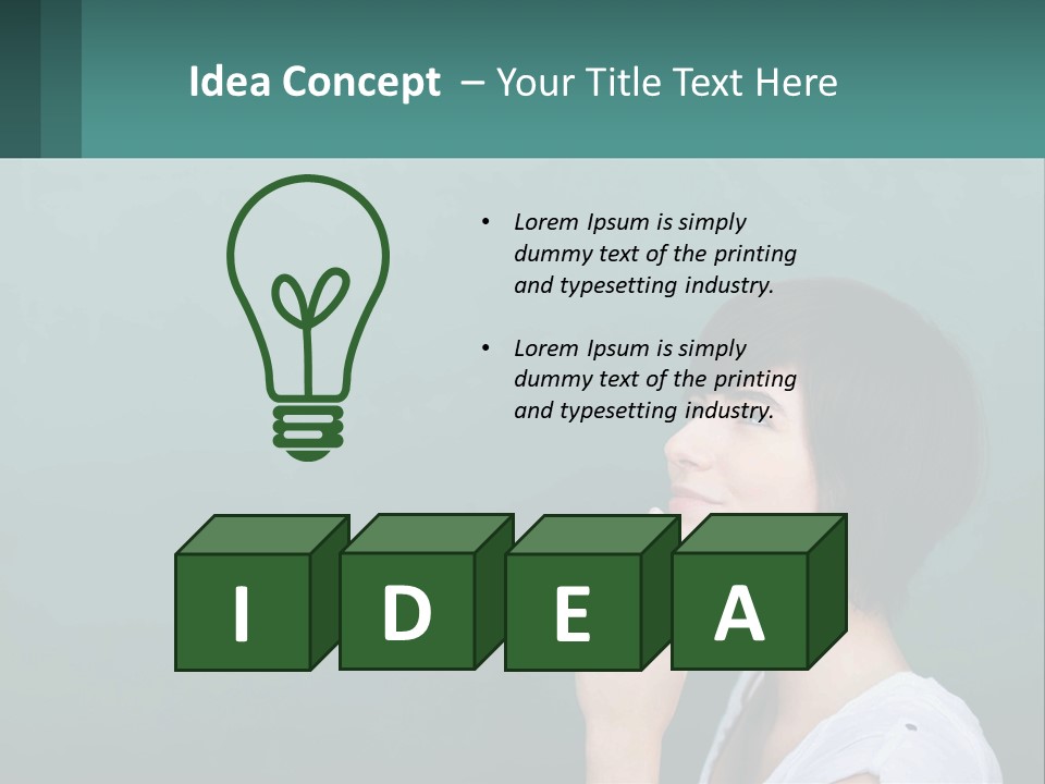 White Wellness Portrait PowerPoint Template