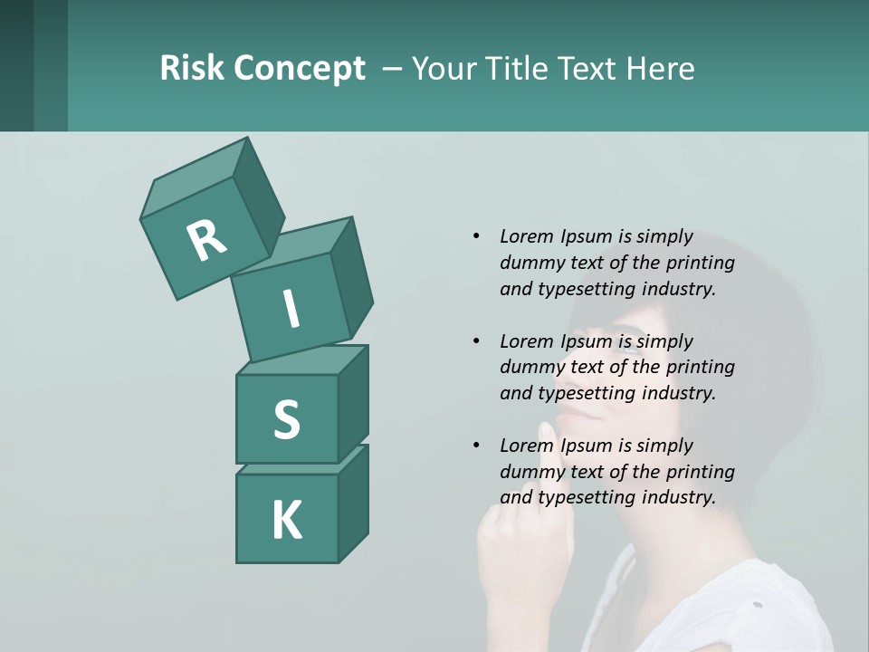 White Wellness Portrait PowerPoint Template