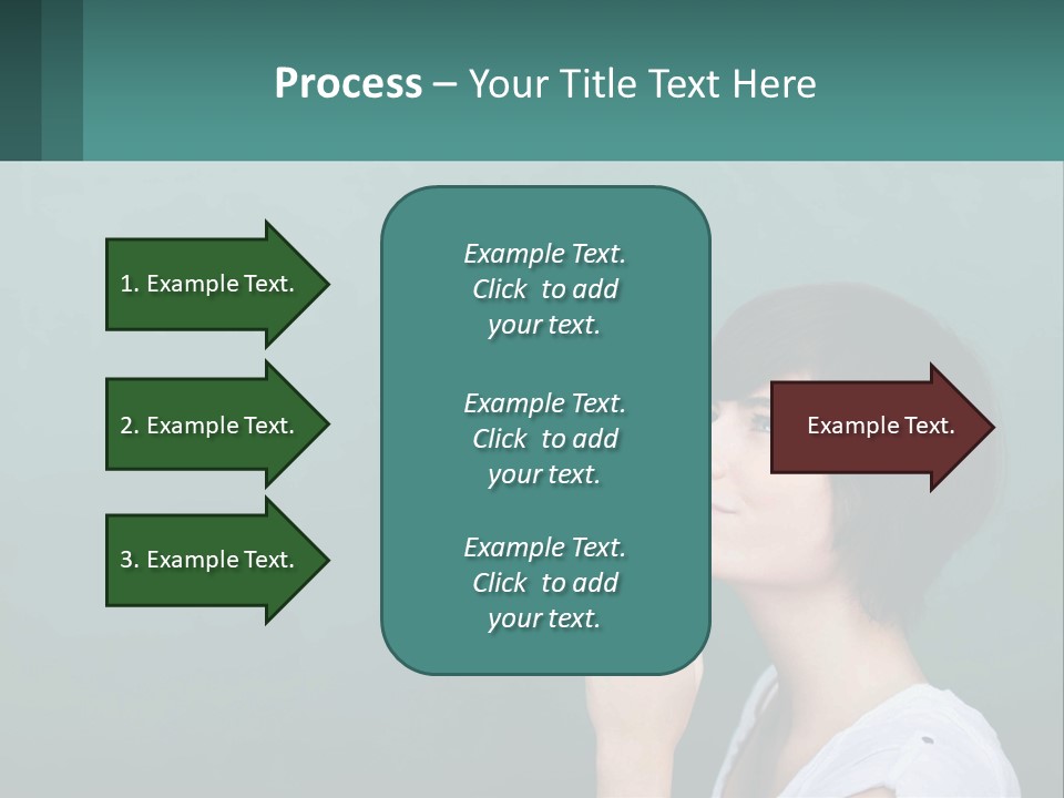 White Wellness Portrait PowerPoint Template