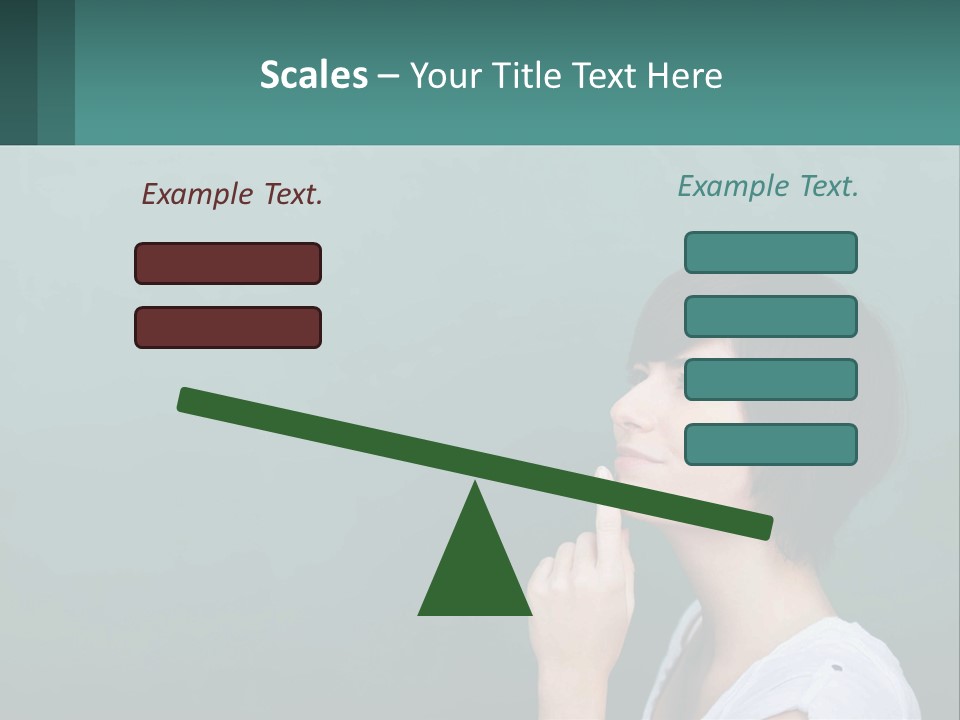 White Wellness Portrait PowerPoint Template