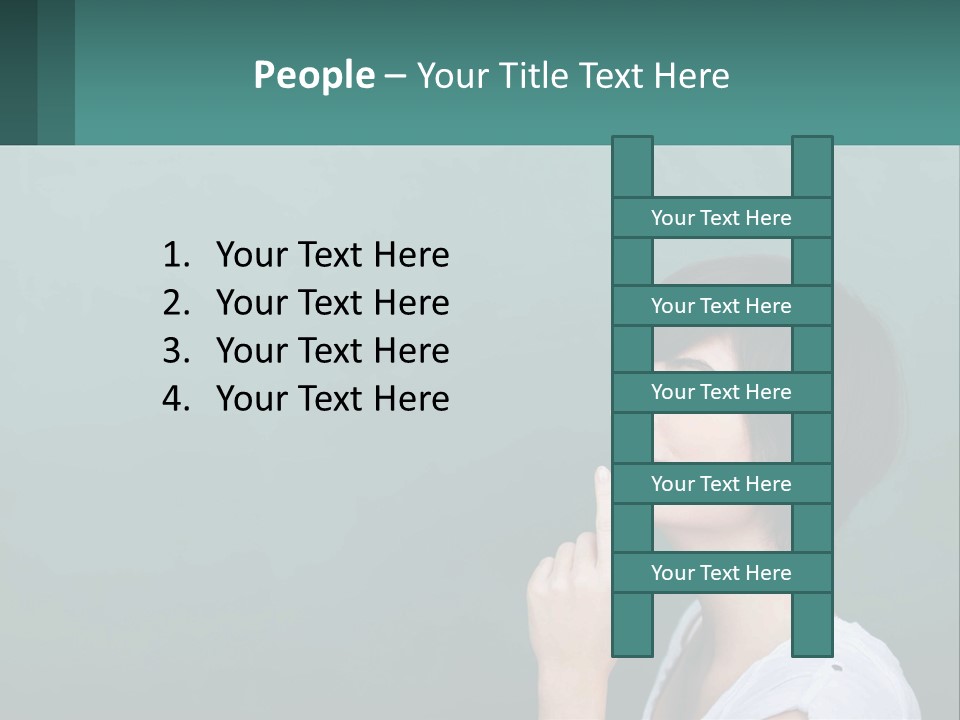 White Wellness Portrait PowerPoint Template