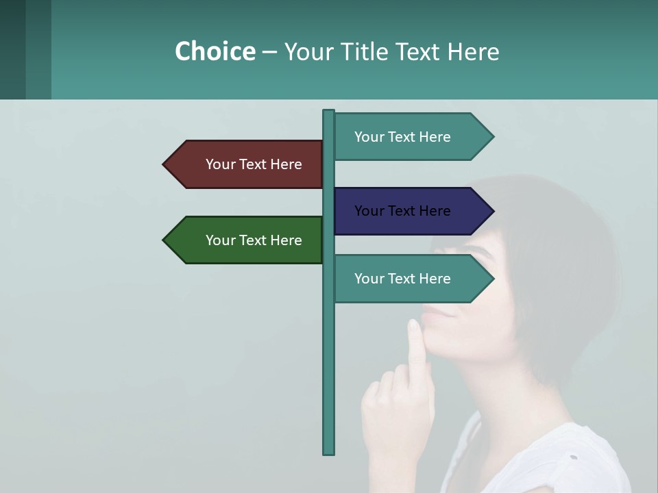 White Wellness Portrait PowerPoint Template