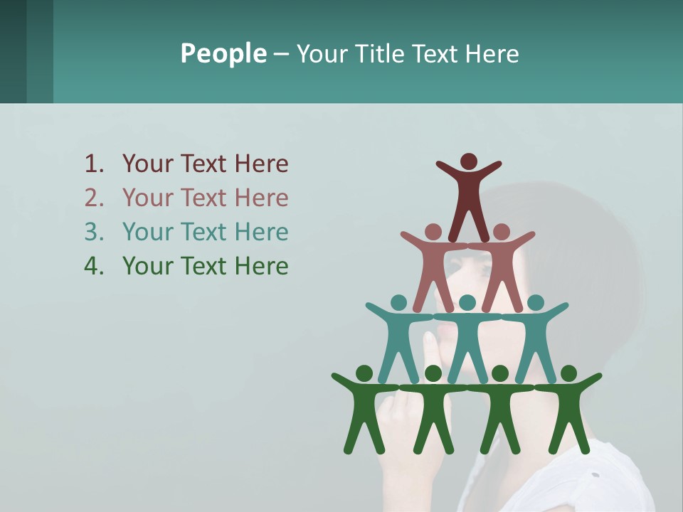 White Wellness Portrait PowerPoint Template