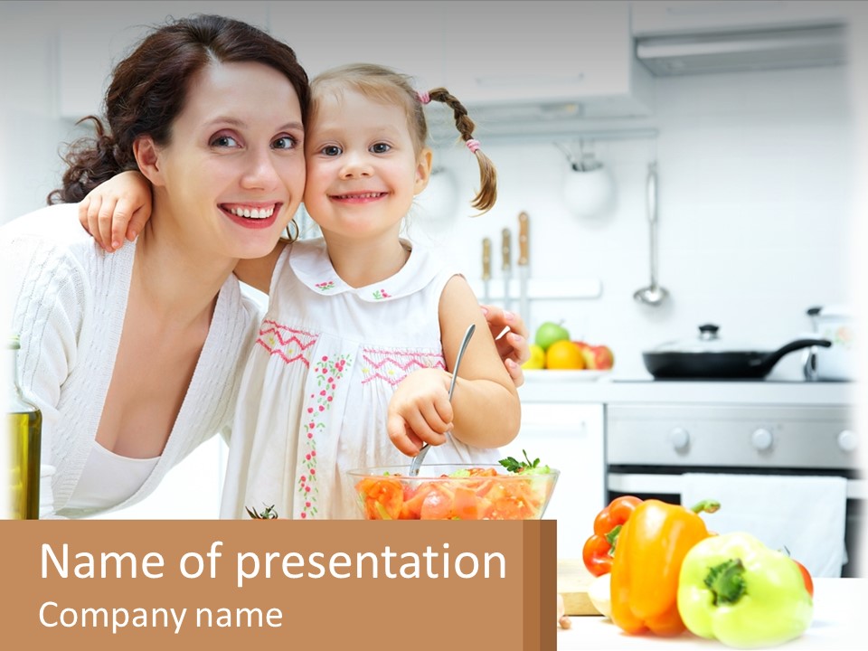 Lifestyle Coastal Daughter PowerPoint Template