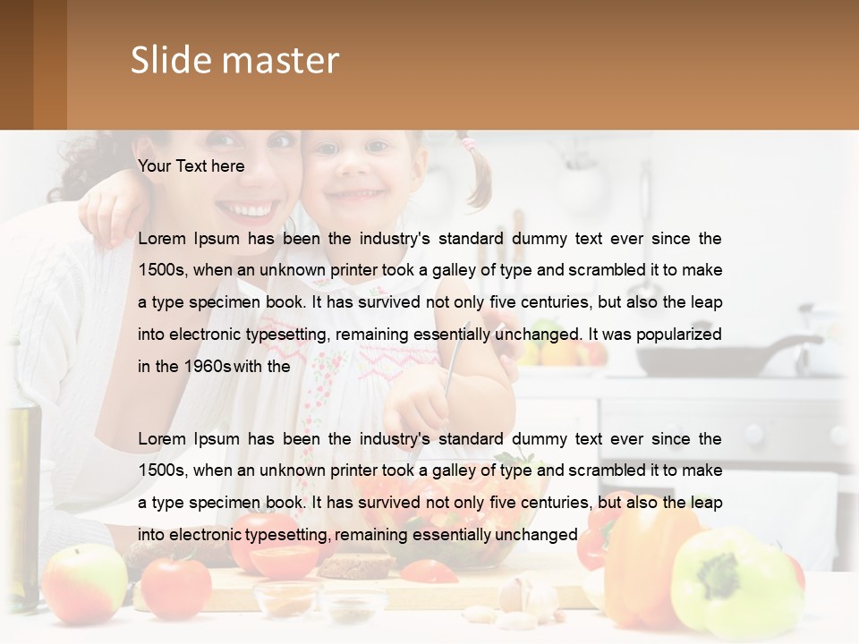 Lifestyle Coastal Daughter PowerPoint Template