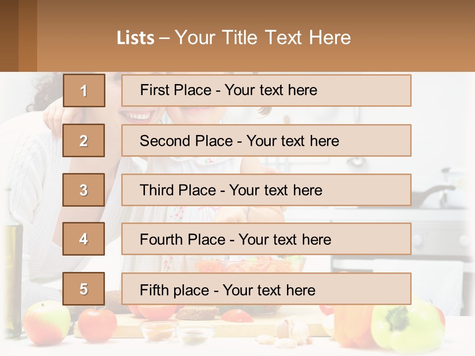 Lifestyle Coastal Daughter PowerPoint Template
