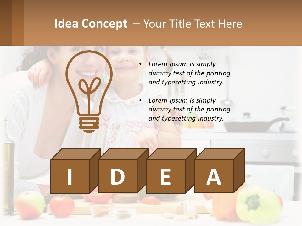 Lifestyle Coastal Daughter PowerPoint Template