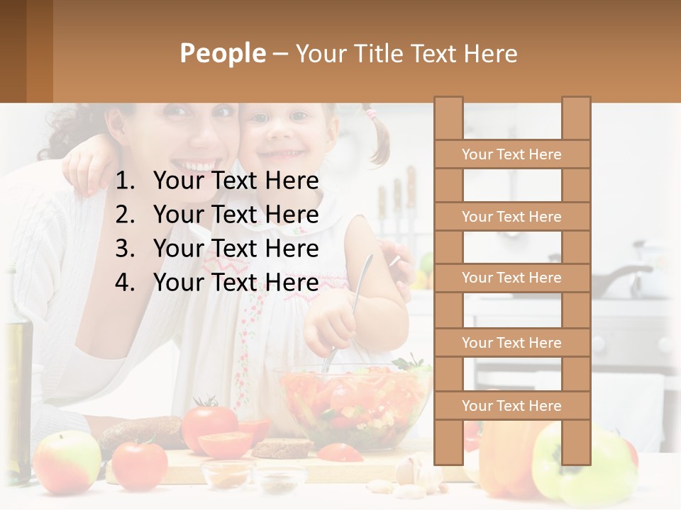 Lifestyle Coastal Daughter PowerPoint Template