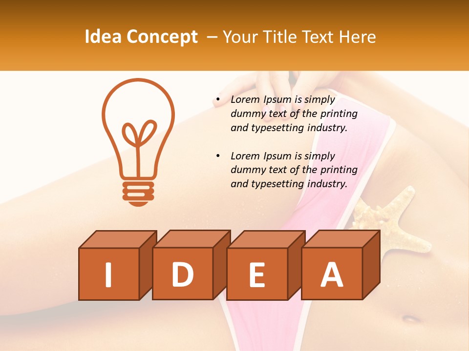 Water Elderly White PowerPoint Template