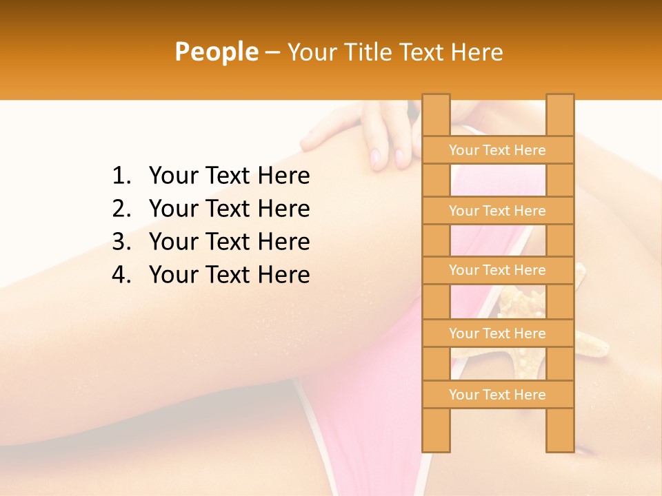 Water Elderly White PowerPoint Template