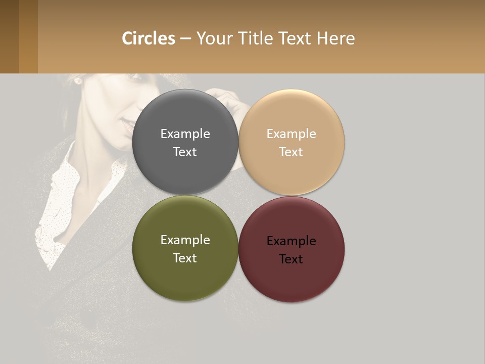 Standing Woman Life PowerPoint Template