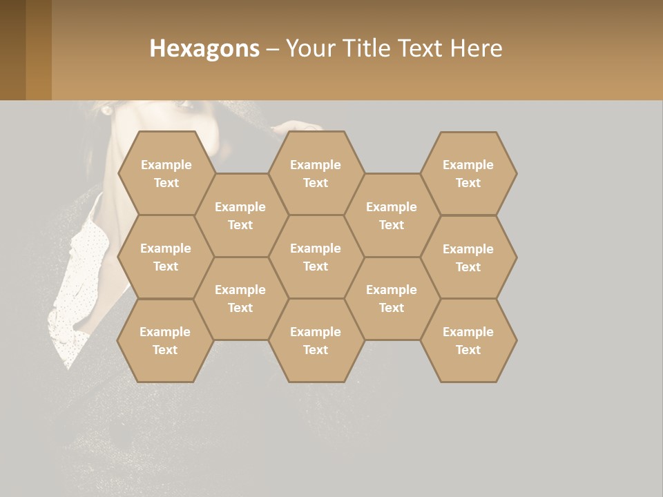 Standing Woman Life PowerPoint Template