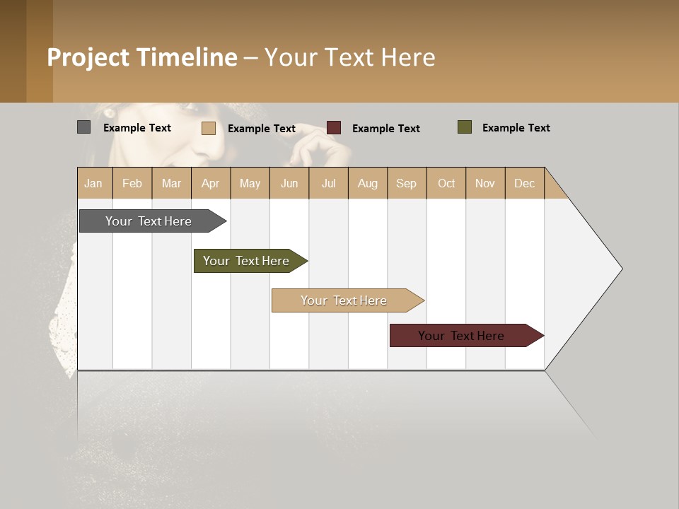 Standing Woman Life PowerPoint Template