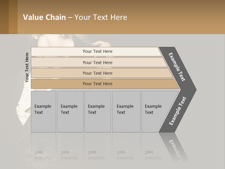 Standing Woman Life PowerPoint Template