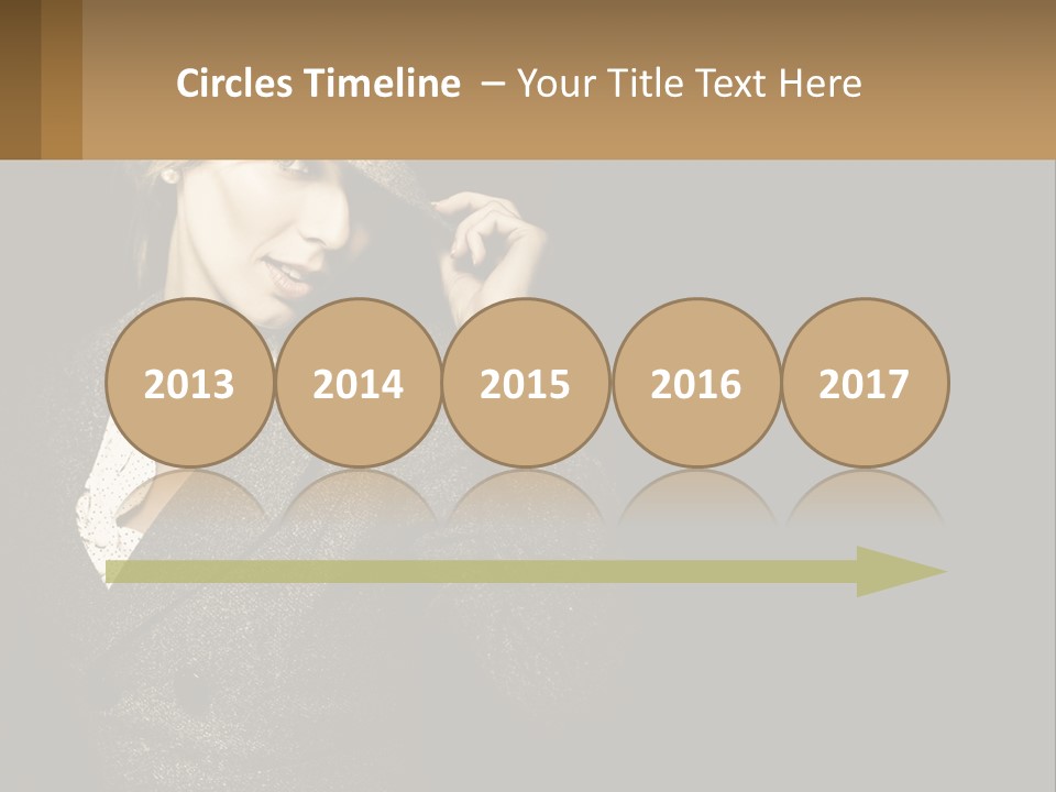 Standing Woman Life PowerPoint Template