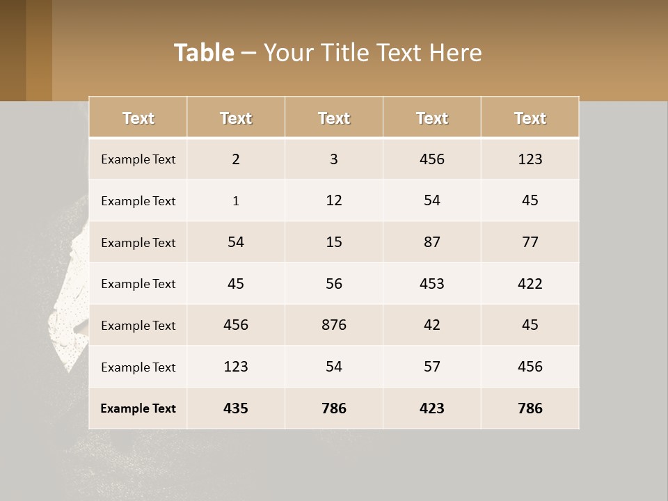 Standing Woman Life PowerPoint Template