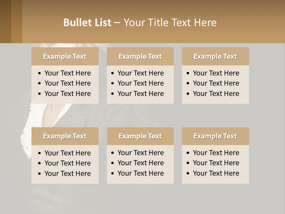 Standing Woman Life PowerPoint Template