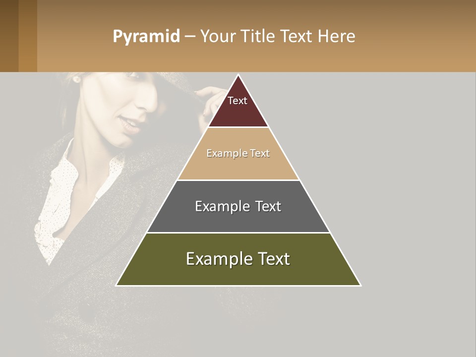 Standing Woman Life PowerPoint Template