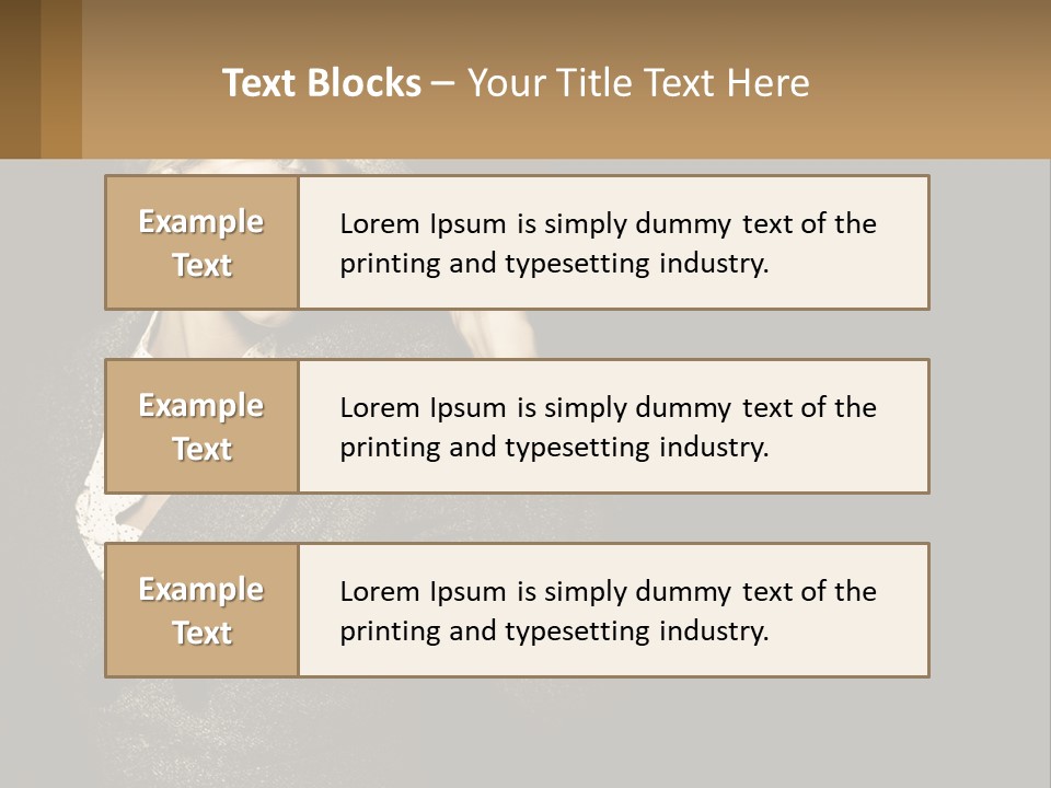 Standing Woman Life PowerPoint Template