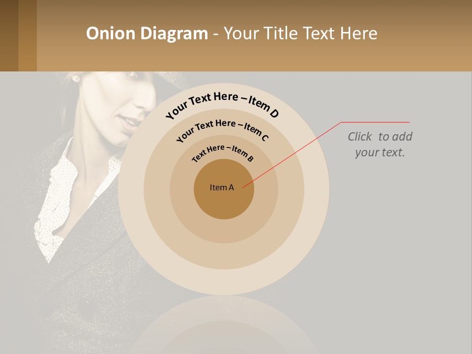 Standing Woman Life PowerPoint Template