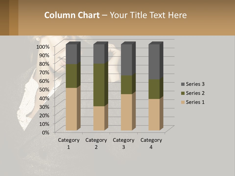 Standing Woman Life PowerPoint Template