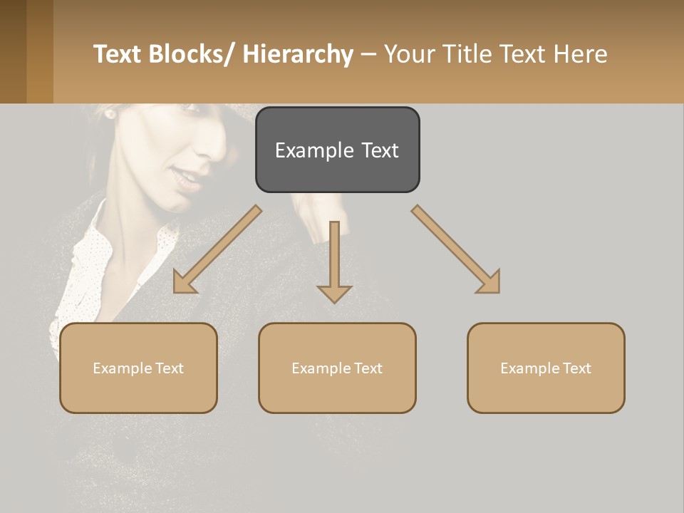 Standing Woman Life PowerPoint Template