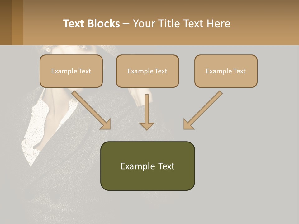 Standing Woman Life PowerPoint Template