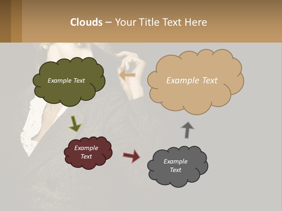 Standing Woman Life PowerPoint Template