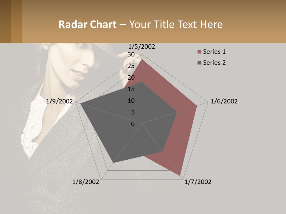 Standing Woman Life PowerPoint Template