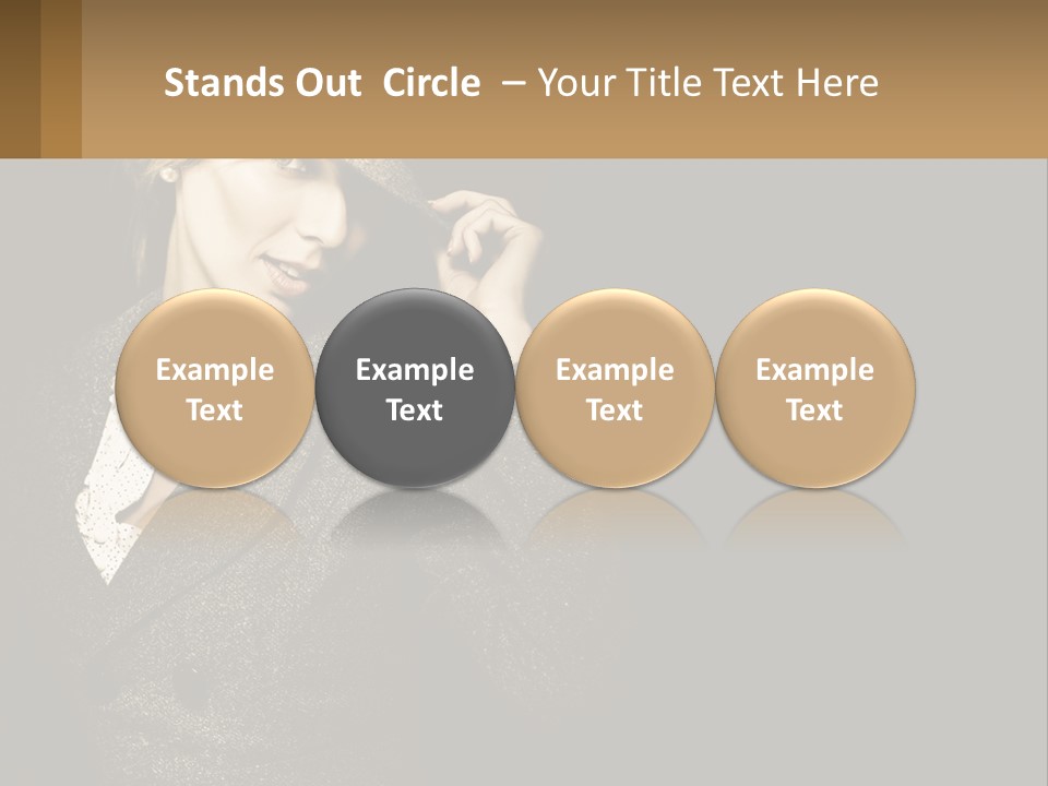 Standing Woman Life PowerPoint Template