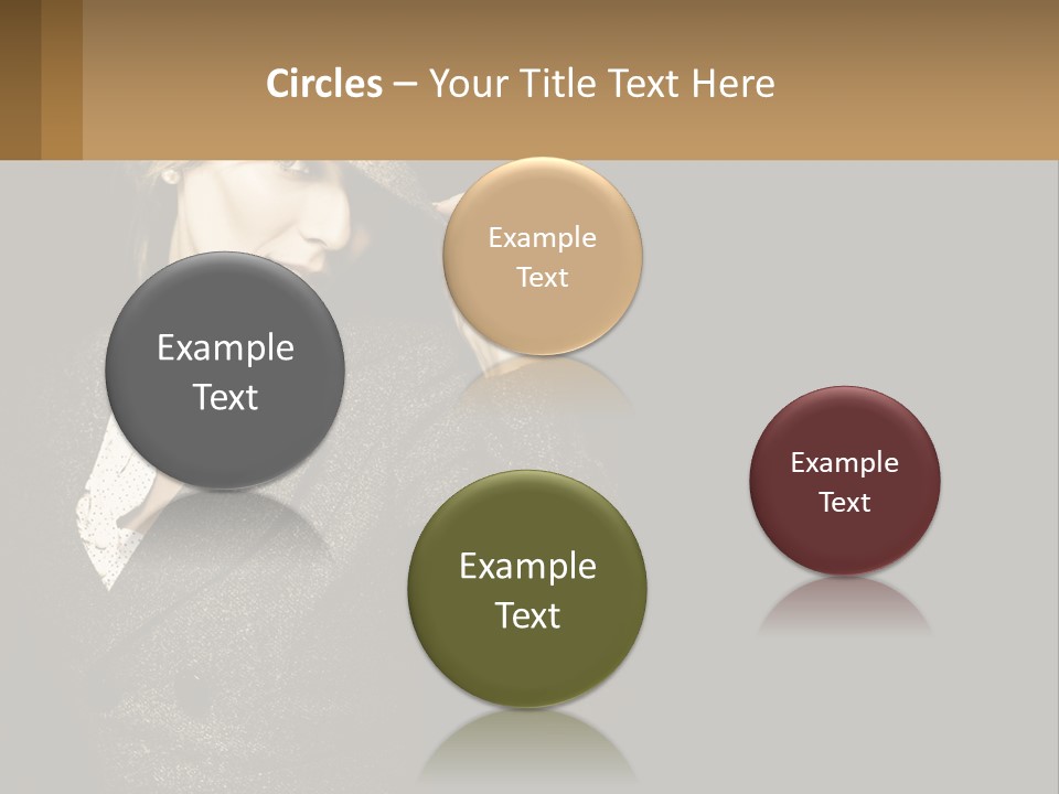 Standing Woman Life PowerPoint Template