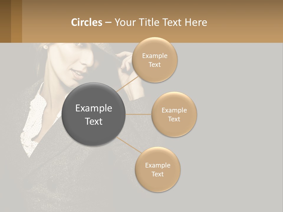 Standing Woman Life PowerPoint Template