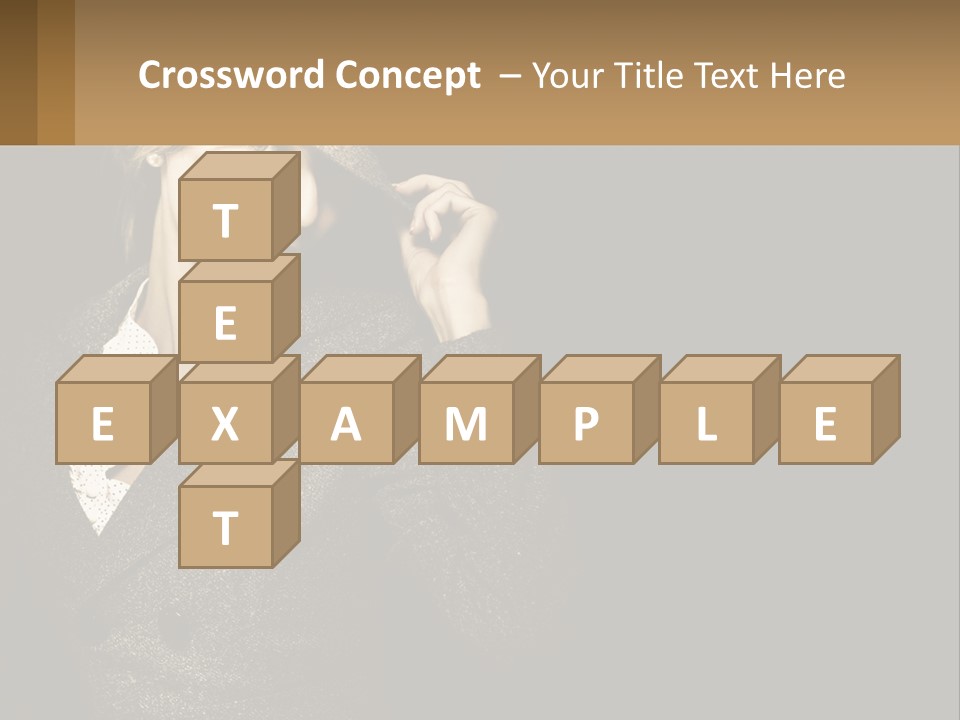 Standing Woman Life PowerPoint Template