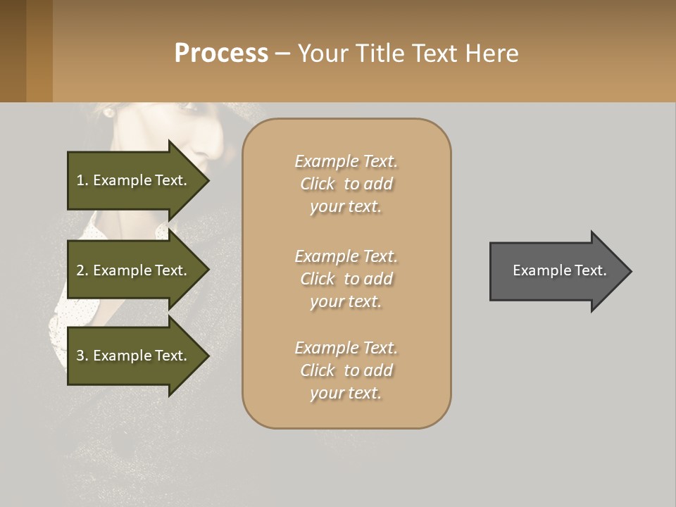 Standing Woman Life PowerPoint Template