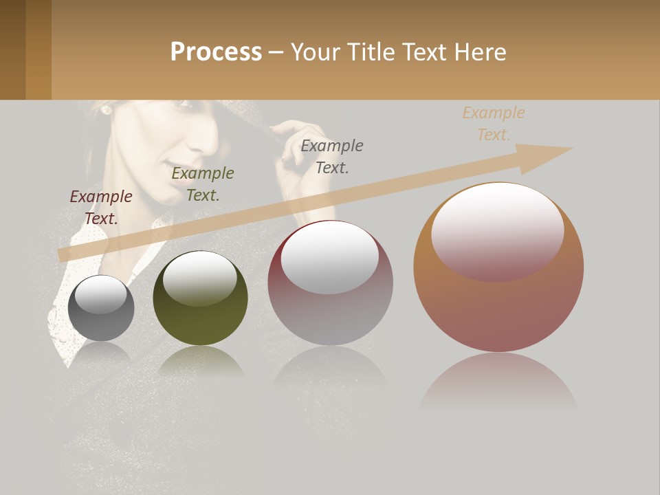 Standing Woman Life PowerPoint Template