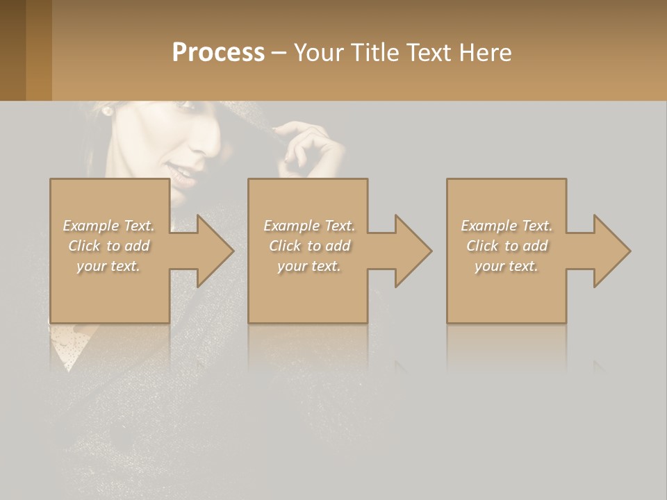 Standing Woman Life PowerPoint Template